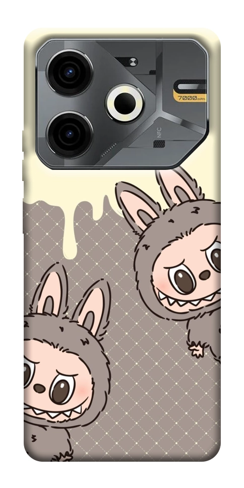 Чехол Labubu twins для TECNO Pova 6 Neo (LI6)