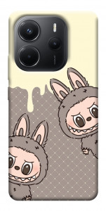 Чохол Labubu twins для Xiaomi Redmi Note 14 4G (Europe version)