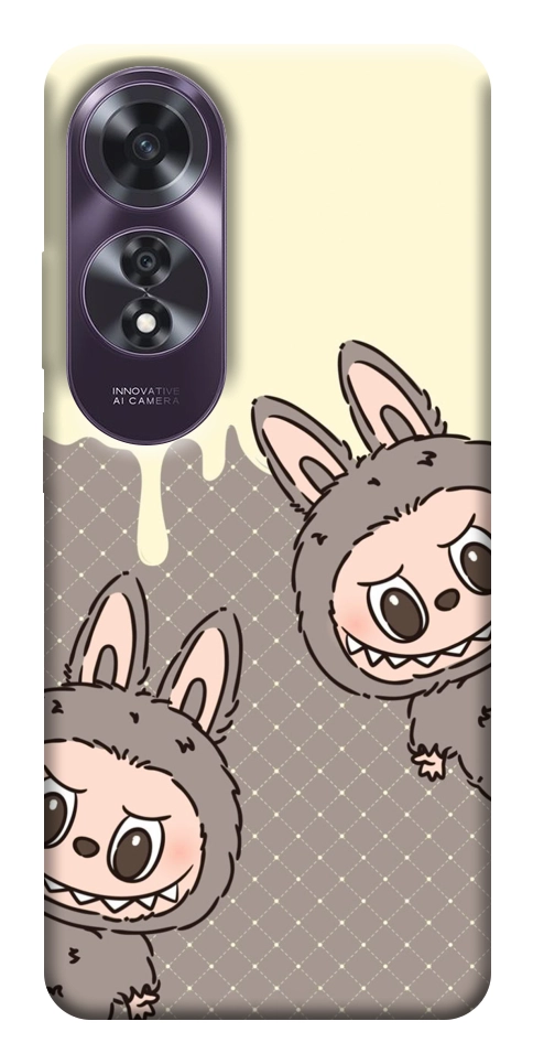 Чехол Labubu twins для Oppo A60 4G