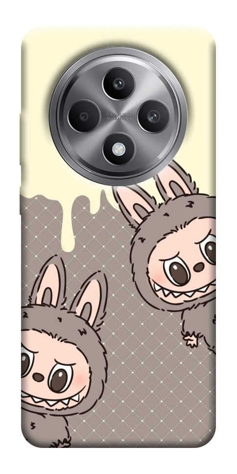 Чехол Labubu twins для Oppo Reno 12 F 4G