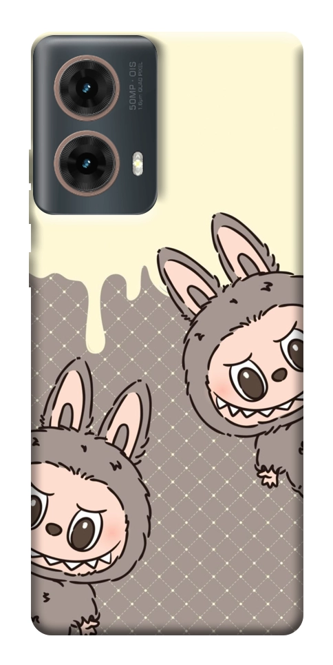 Чехол Labubu twins для Motorola Moto G85