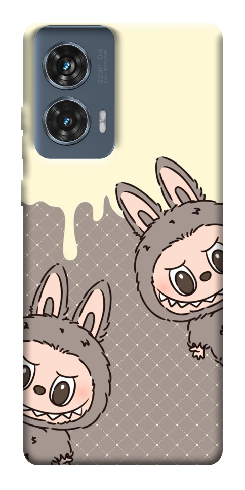 Чехол Labubu twins для Motorola Edge 50 Fusion