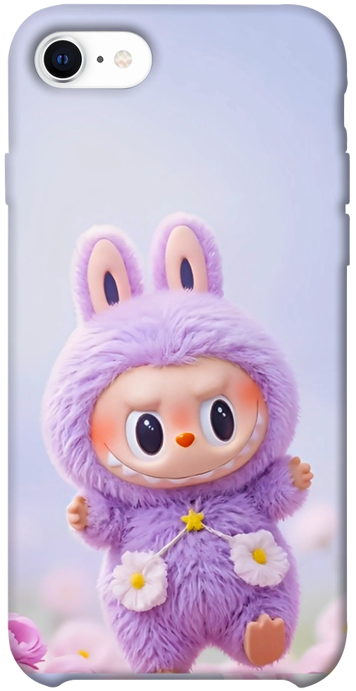 Чехол Labubu purple для iPhone SE (2020)