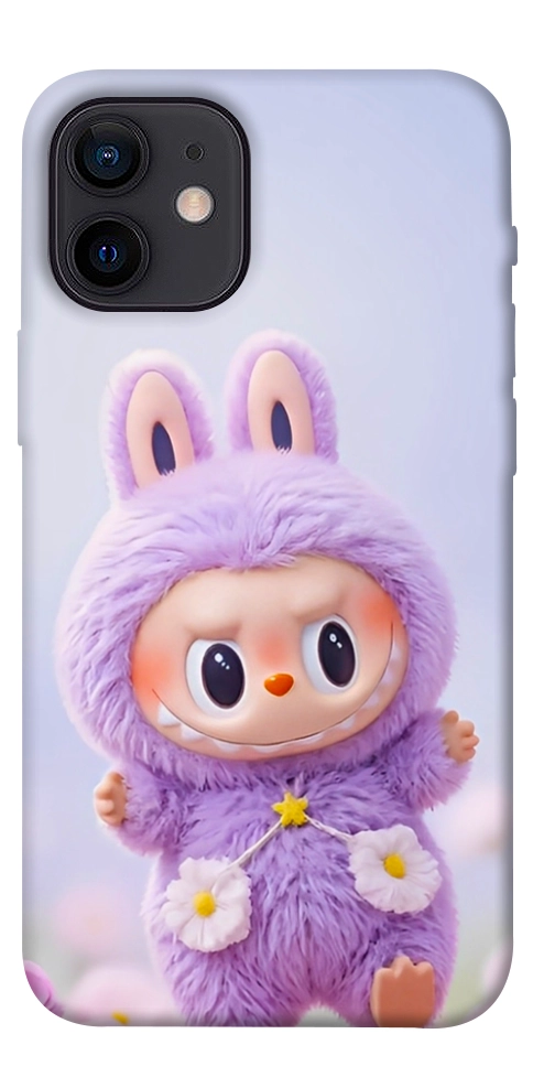 Чехол Labubu purple для iPhone 12 mini
