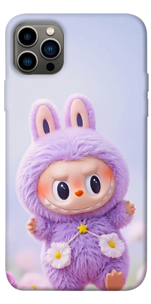Чохол Labubu purple для iPhone 12 Pro