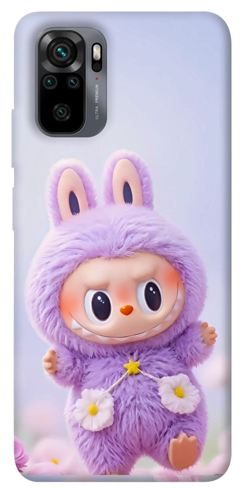 Чехол Labubu purple для Xiaomi Redmi Note 10