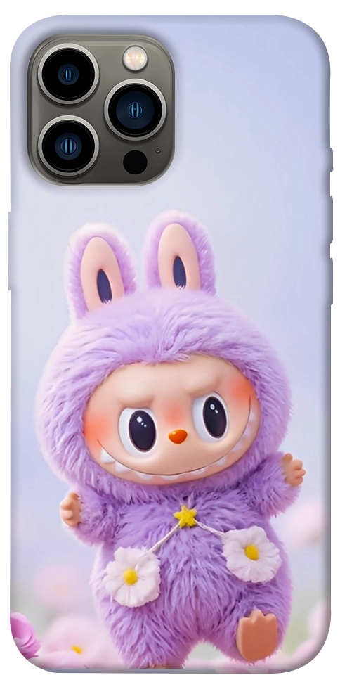 Чохол Labubu purple для iPhone 13 Pro Max