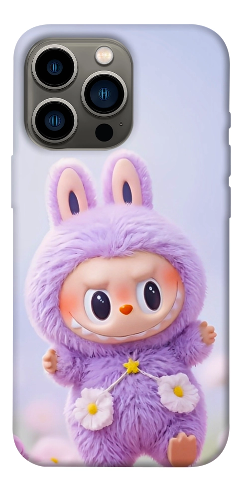 Чохол Labubu purple для iPhone 13 Pro