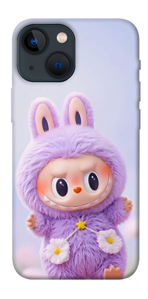Чохол Labubu purple для iPhone 13 mini