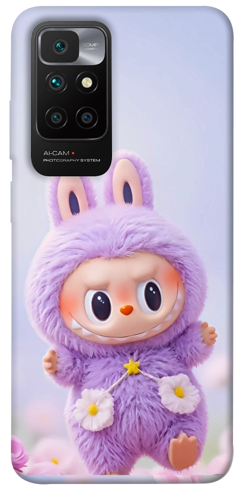 Чехол Labubu purple для Xiaomi Redmi 10