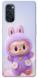 Чохол Labubu purple для Oppo Reno 4 Pro 5G