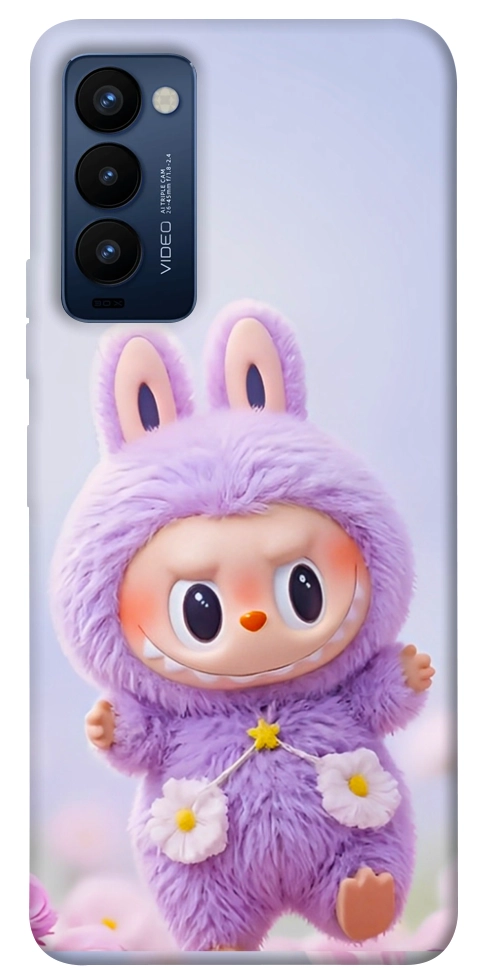 Чехол Labubu purple для TECNO Camon 18