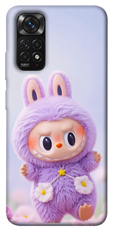 Чехол Labubu purple для Xiaomi Redmi Note 11 (Global)