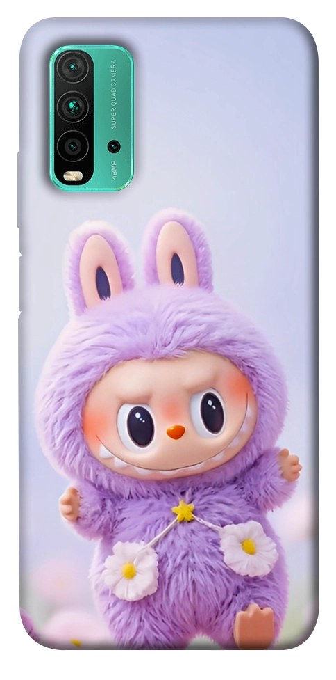 Чохол Labubu purple для Xiaomi Redmi Note 9 4G