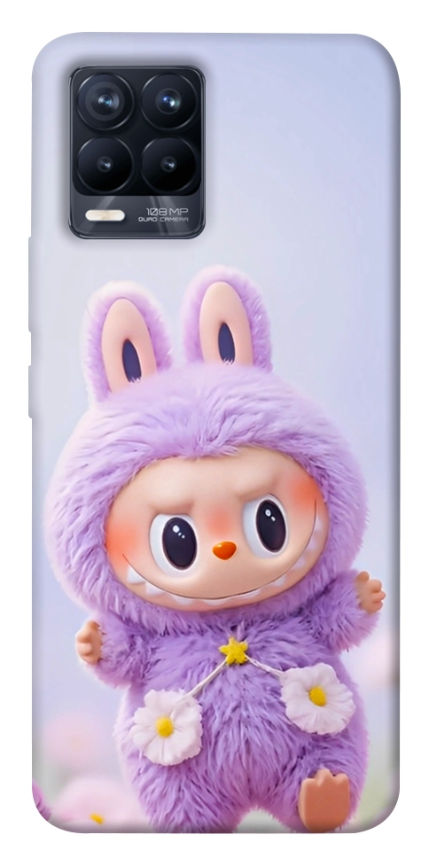 Чохол Labubu purple для Realme 8