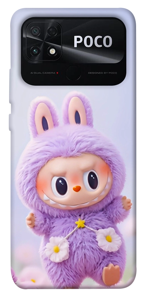 Чохол Labubu purple для Xiaomi Poco C40
