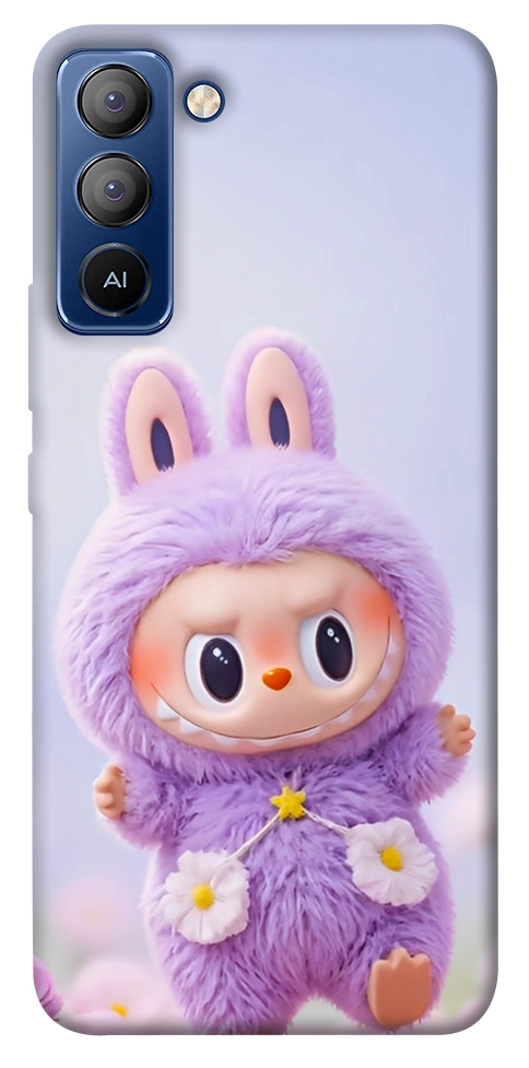 Чохол Labubu purple для TECNO Pop 5 Pro