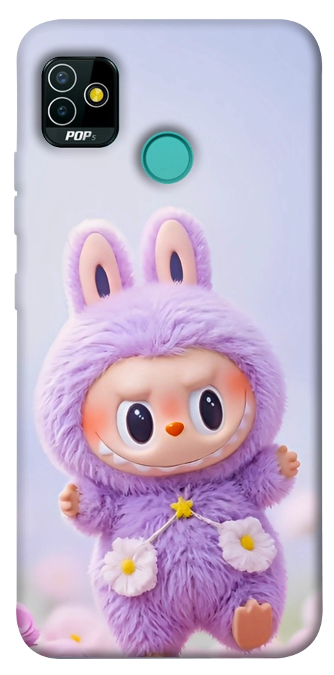 Чехол Labubu purple для TECNO Pop 5