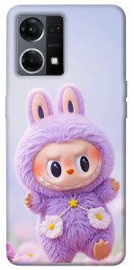 Чохол Labubu purple для Oppo Reno 7 4G
