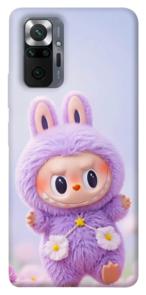 Чехол Labubu purple для Xiaomi Redmi Note 10 Pro Max