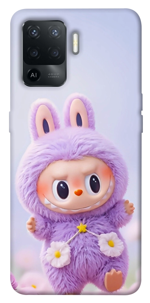 Чехол Labubu purple для Oppo Reno 5 Lite