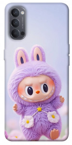 Чехол Labubu purple для Oppo Reno 4