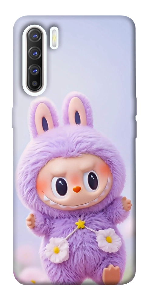 Чохол Labubu purple для Oppo Reno 3
