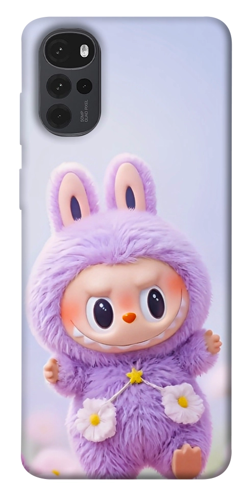 Чохол Labubu purple для Motorola Moto G22