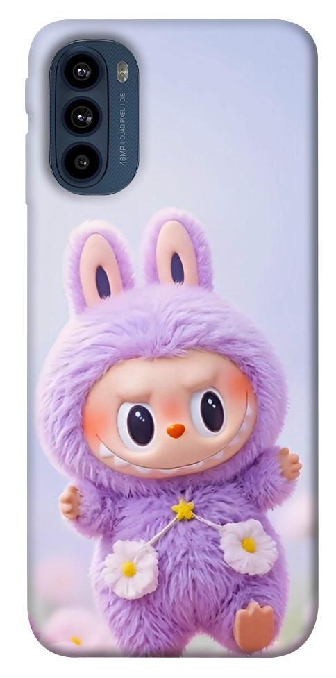 Чохол Labubu purple для Motorola Moto G41