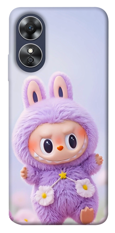 Чехол Labubu purple для Oppo A17