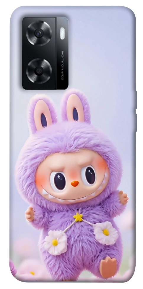 Чохол Labubu purple для Oppo A77s