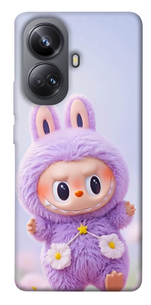 Чохол Labubu purple для Realme 10 Pro+