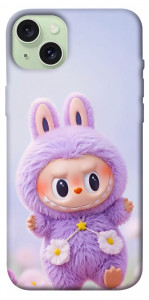 Чохол Labubu purple для iPhone 15 Plus