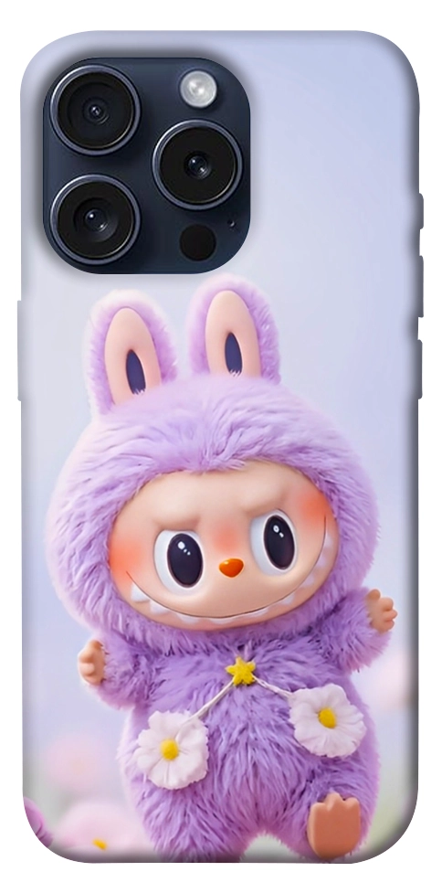 Чехол Labubu purple для iPhone 15 Pro