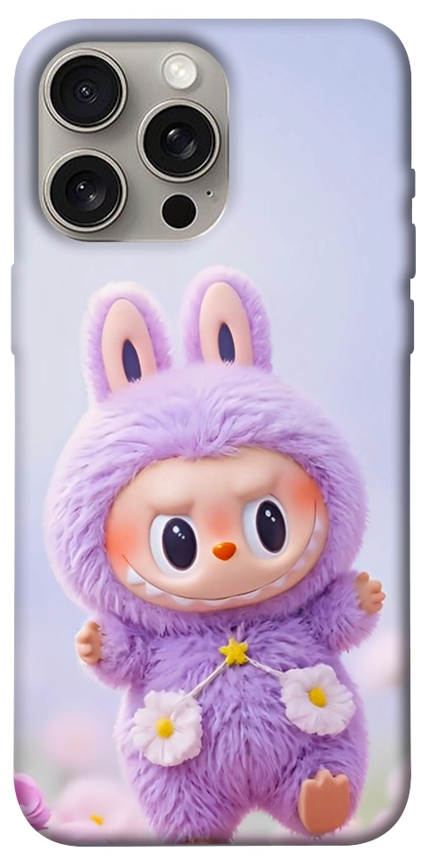 Чехол Labubu purple для iPhone 15 Pro Max