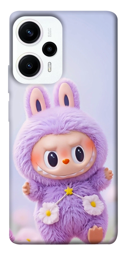 Чехол Labubu purple для Xiaomi Poco F5