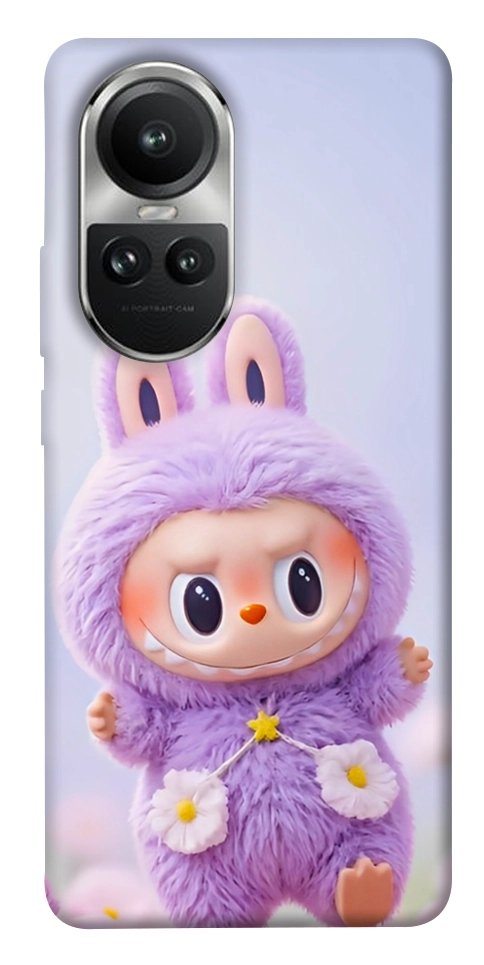 Чехол Labubu purple для Oppo Reno 10