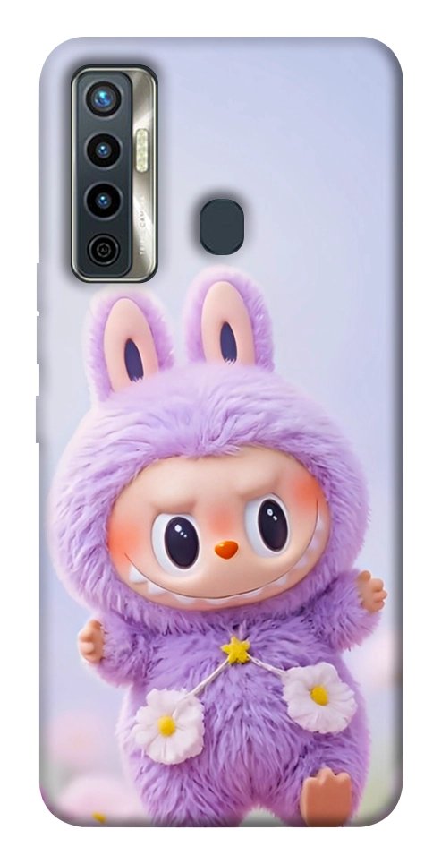 Чохол Labubu purple для TECNO Camon 17