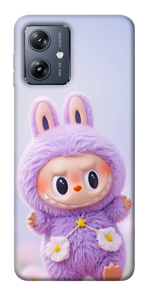 Чехол Labubu purple для Motorola Moto G54