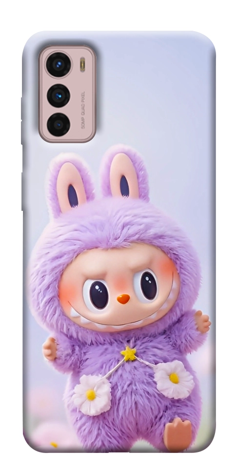 Чехол Labubu purple для Motorola Moto G42