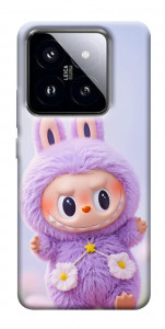 Чохол Labubu purple для Xiaomi 14 Pro
