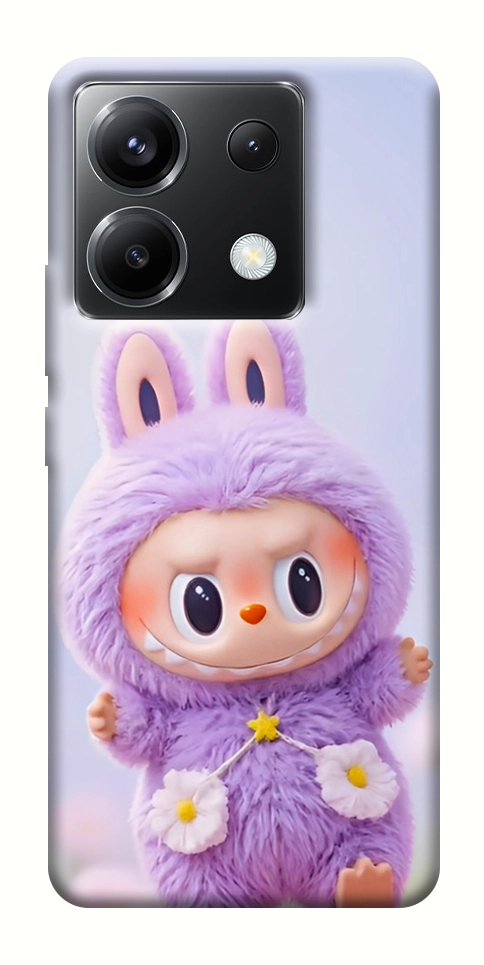 Чохол Labubu purple для Xiaomi Poco X6
