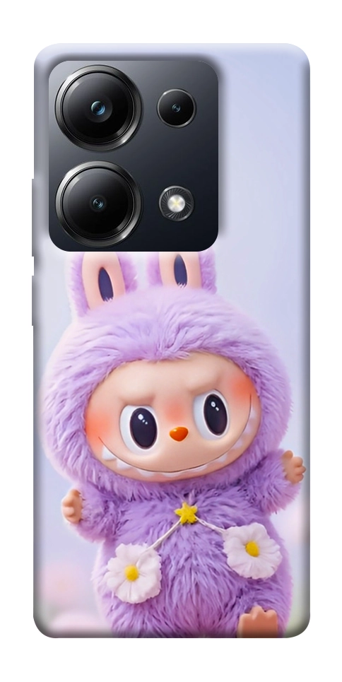 Чехол Labubu purple для Xiaomi Poco M6