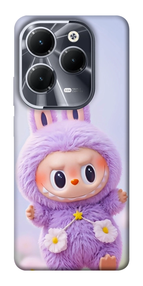 Чохол Labubu purple для Infinix Hot 40 Pro