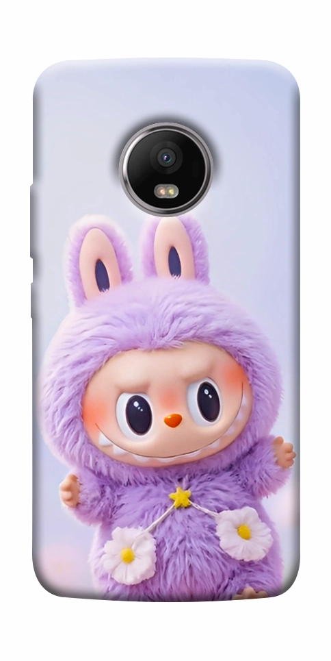 Чохол Labubu purple для Motorola Moto G5S