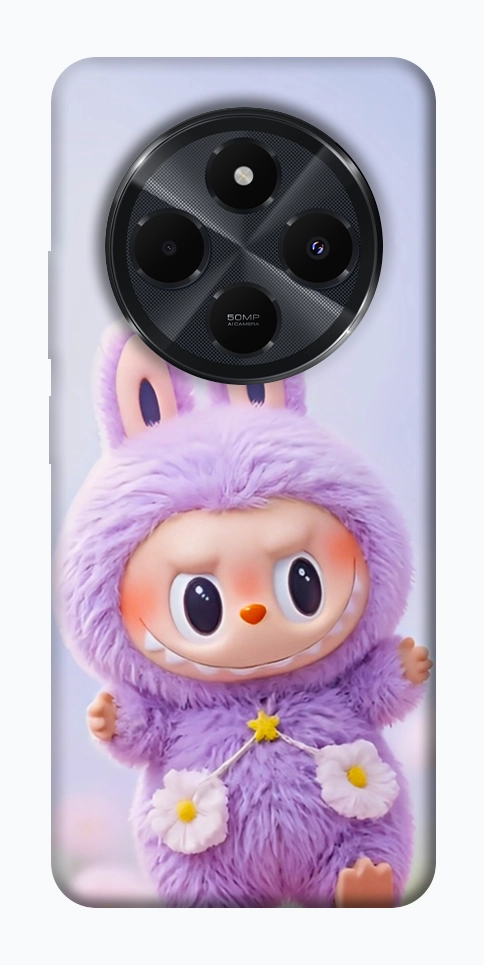 Чехол Labubu purple для Xiaomi Redmi 14C