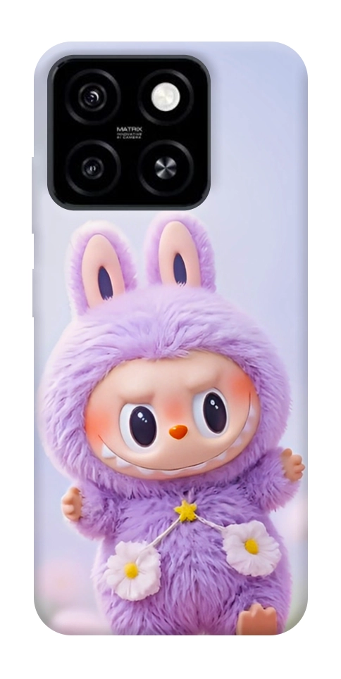 Чехол Labubu purple для ZTE Blade A55 4G