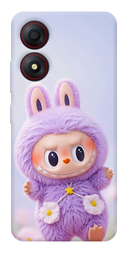 Чехол Labubu purple для ZTE Blade A34 4G