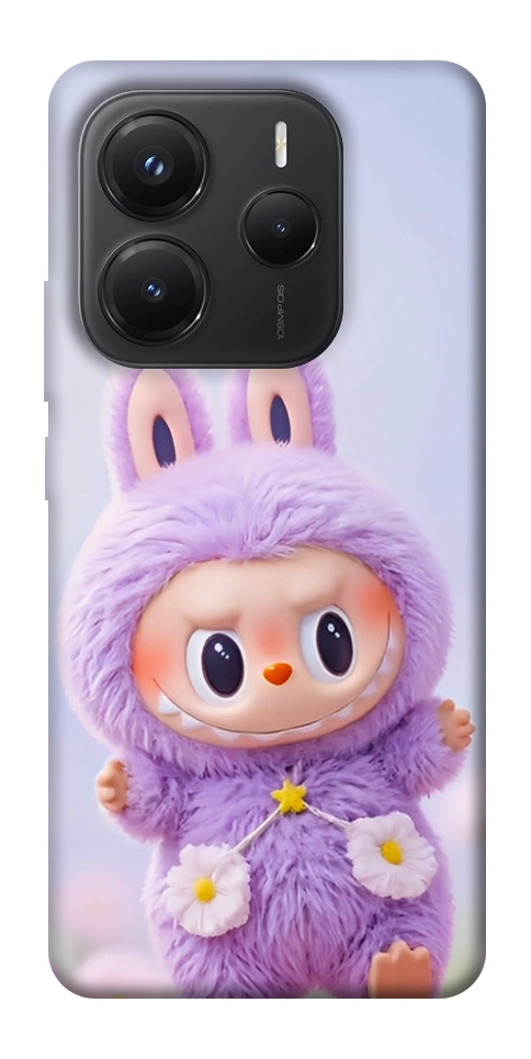 Чехол Labubu purple для Xiaomi Redmi Note 14 5G