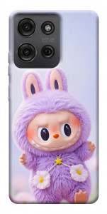 Чехол Labubu purple для Motorola Moto G75 5G